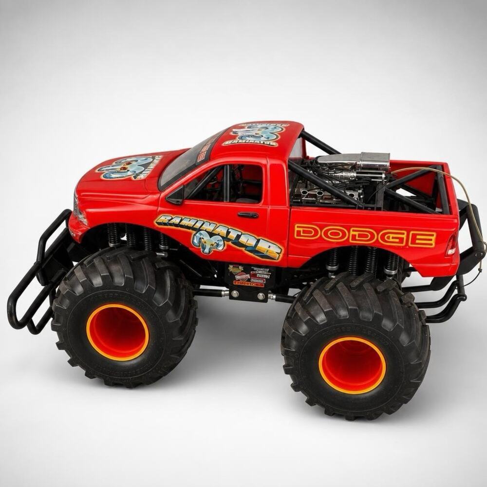Super Start Master Pro Dodge Raminator Monster Truck New Bright Red Y2K ToyTruck